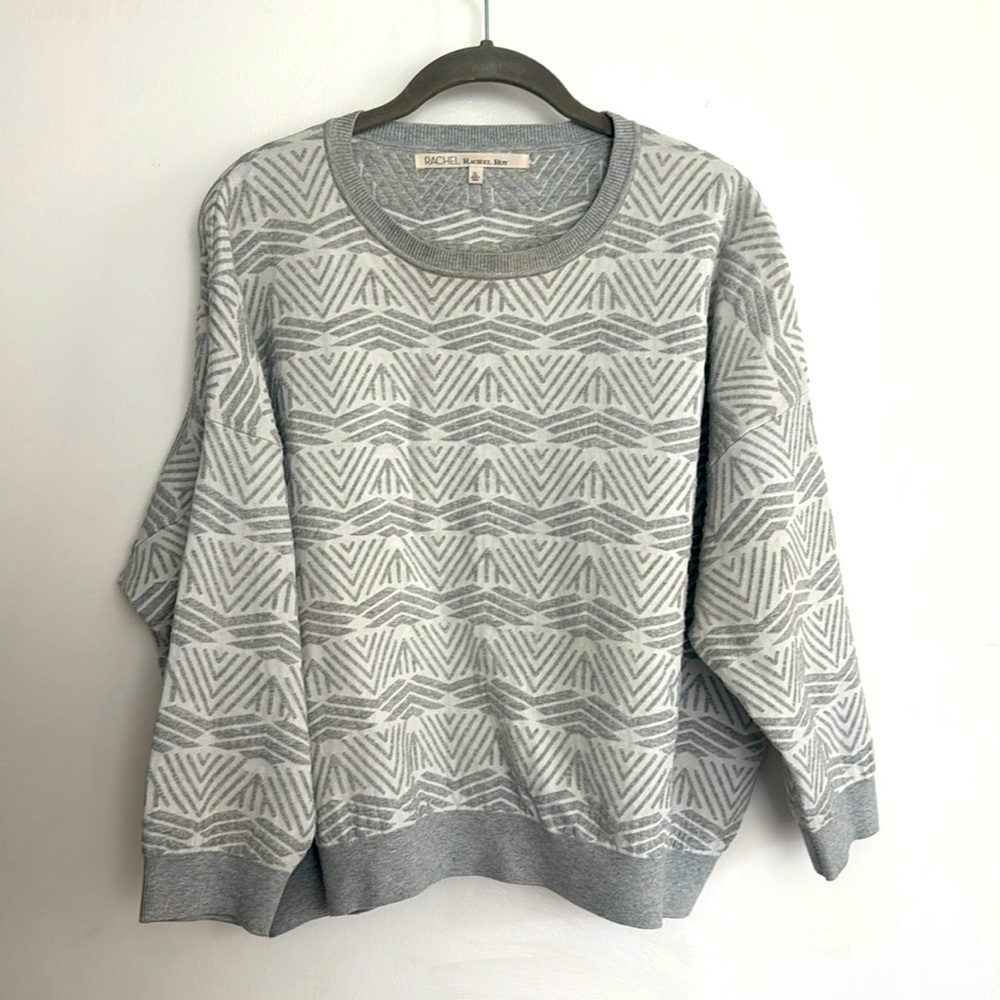 RACHEL by Rachel Ray textured sweatshirt